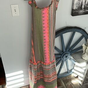 ⭐️NWT Sumitra Colorful Striped Sleeveless Dress⭐️